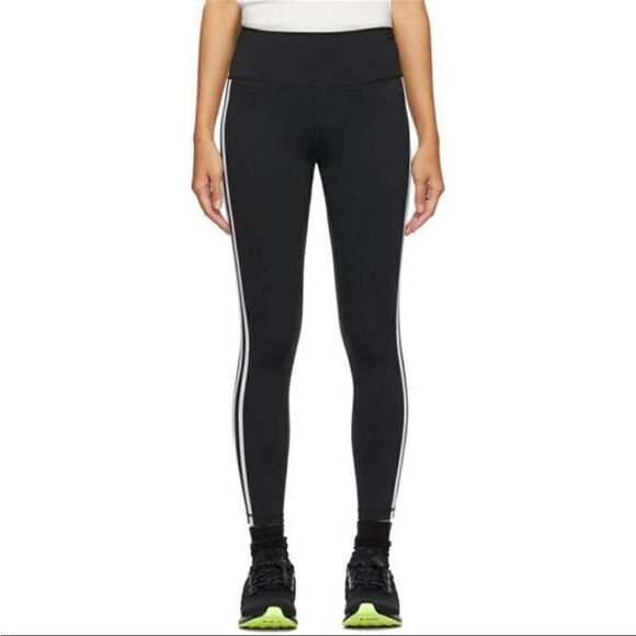 Adidas Climalite Black Activewear Leggings Size medium - Picture 1 of 4